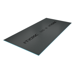 Ciemna prostokątna płyta z jasną krawędzią i napisem 'TYCROC' na powierzchni.